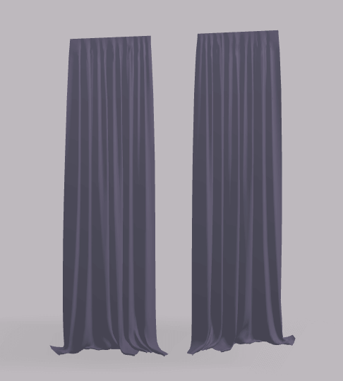 Curtain Straight Rumple