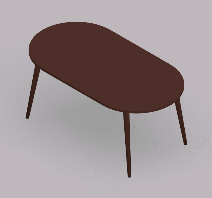 Dining Table Oval 4 6