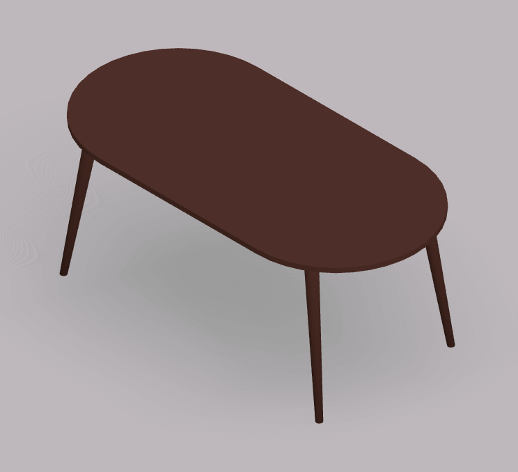 Dining Table Oval 6 8