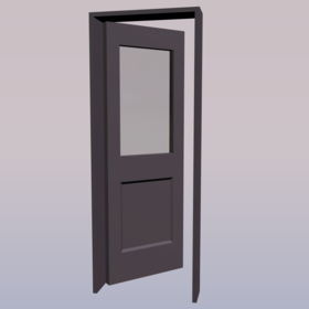 Door 2p Glass