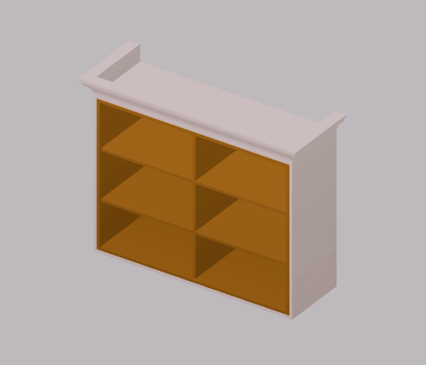 High cupboard open 90