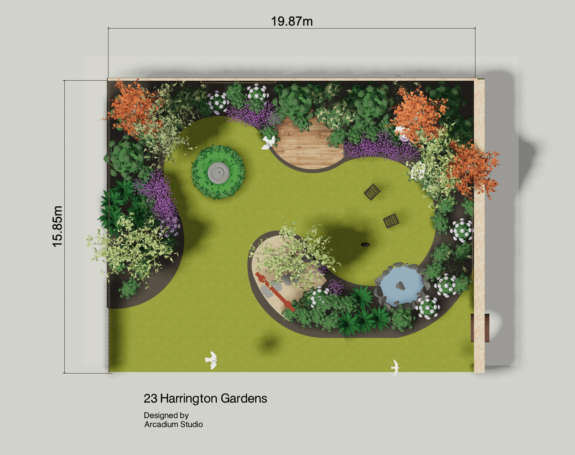 3D landscape design overview