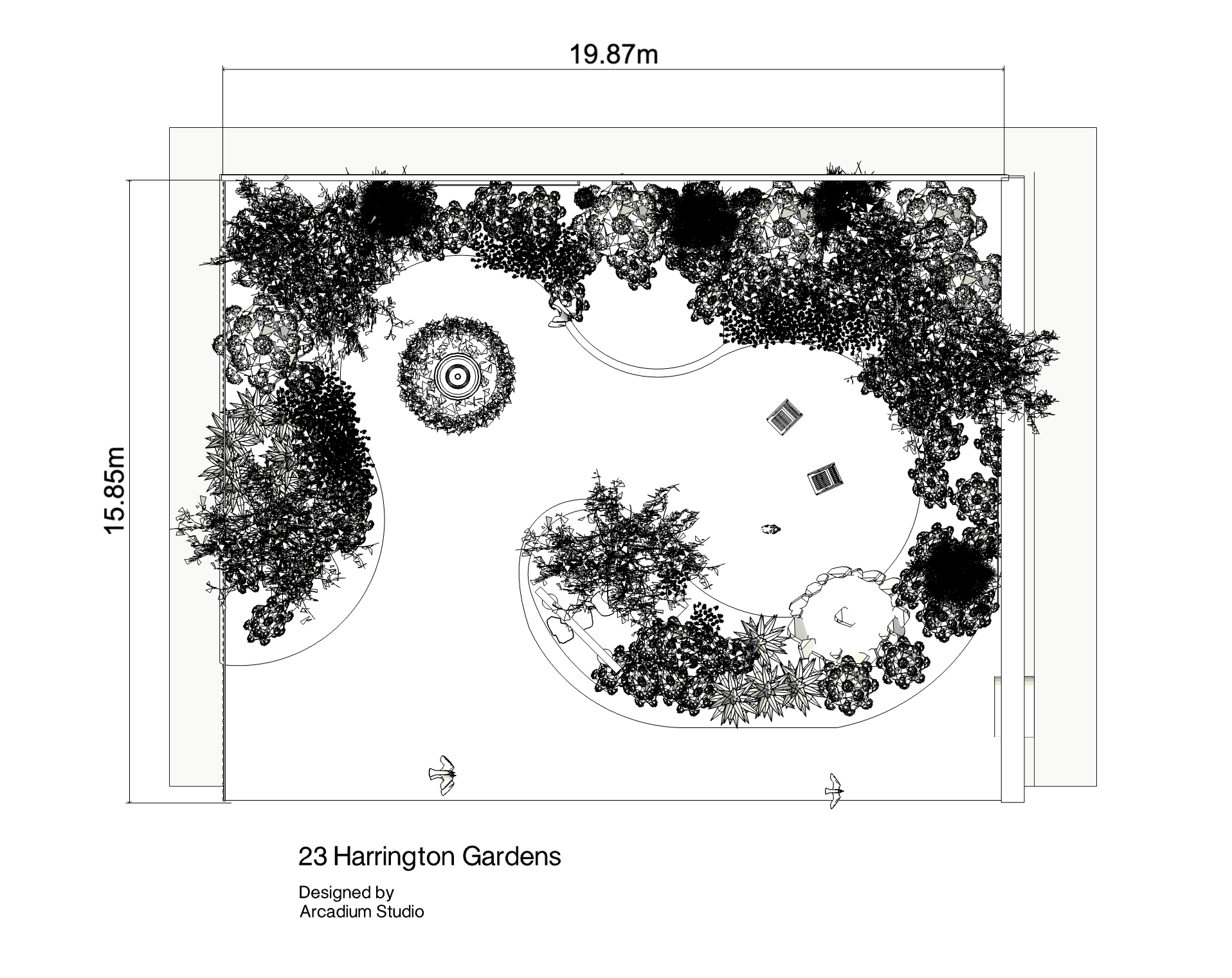 Landscape plan view export