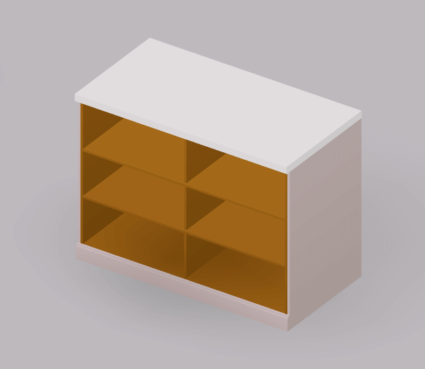 Low cupboard open 120