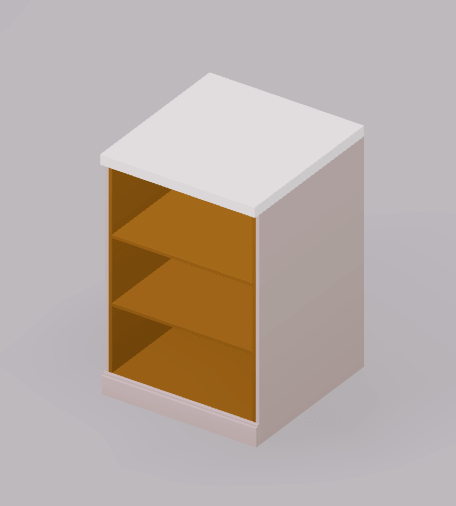 Low cupboard open 60