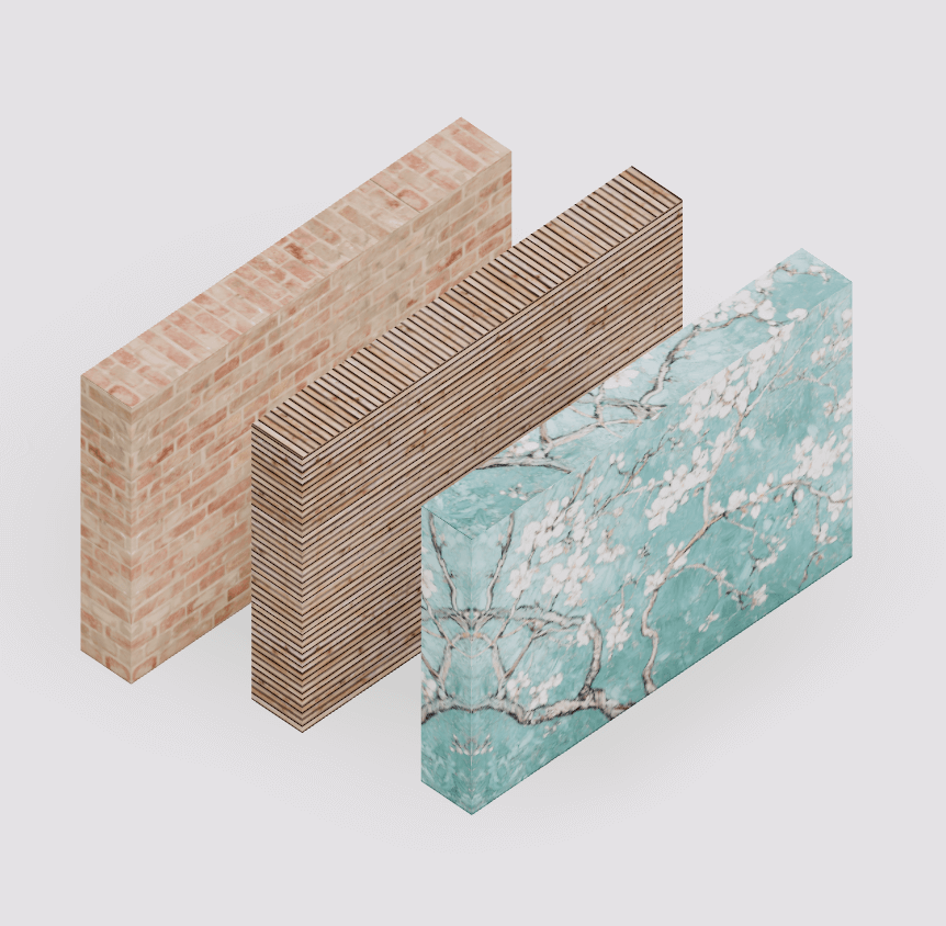 Furniture and material libraries
