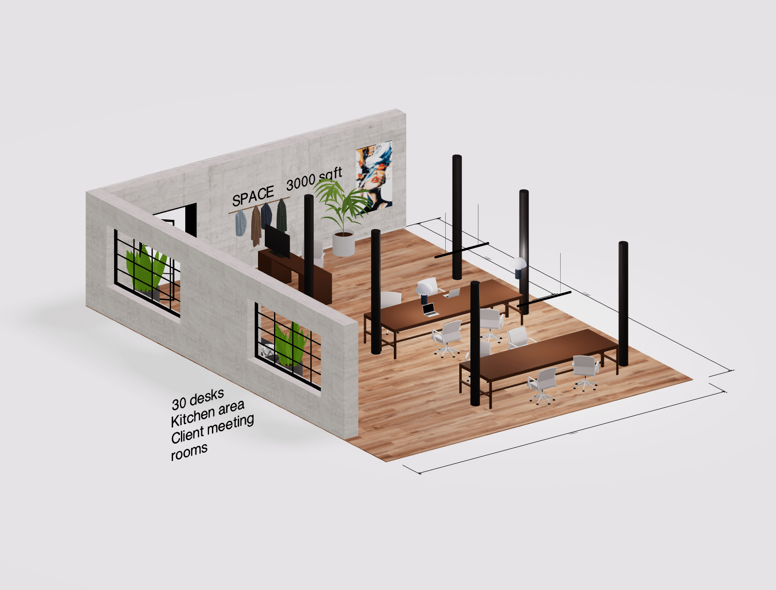 Professional
                                    3D office design tool