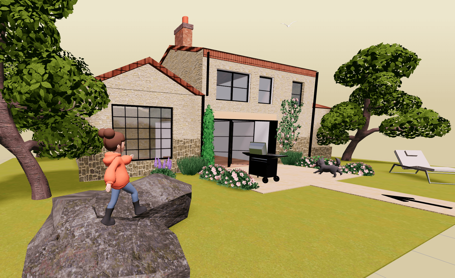 First person 3D walkthrough