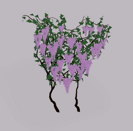 Wall plant wisteria